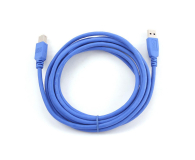GEMBIRD Kabel USB 3.0 typu AB AM-BM  3m niebieski CCP-USB3-AMBM-10 - 64433 - zdjęcie 2